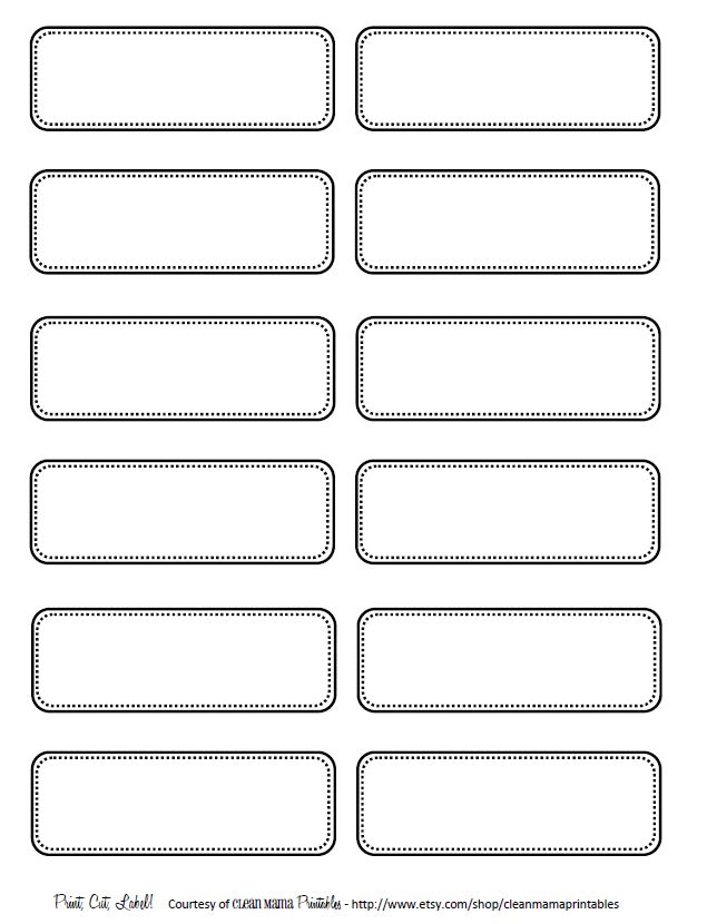 free label templates to print